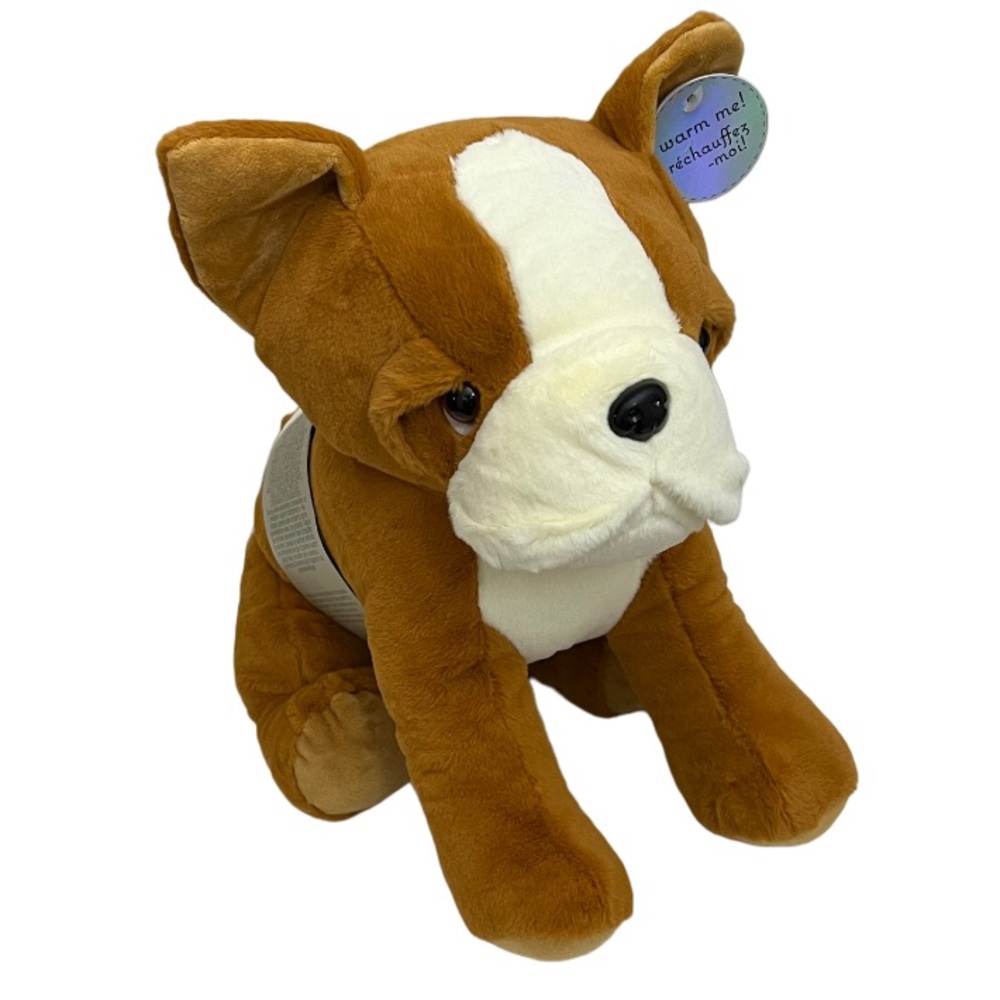 Snuggle Buddy Australia Heat & Hug Plush Stuffed Animal ~ bull dog microwaveable